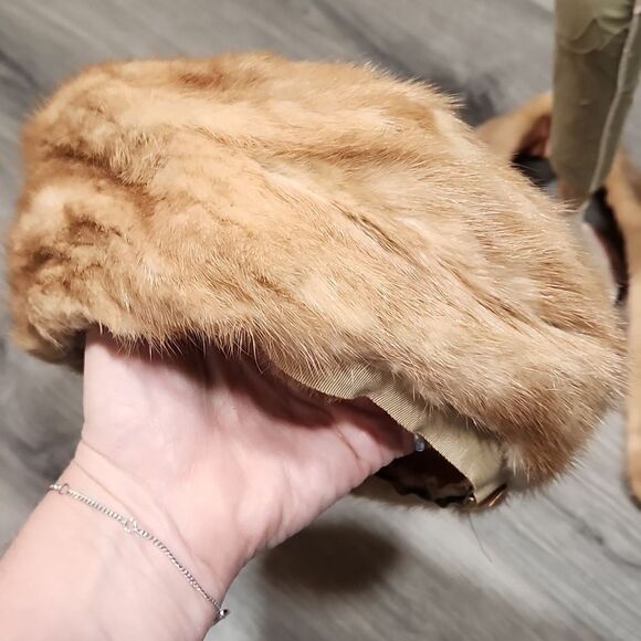 GUC Mink Fur Hat & Collar Vintage Set